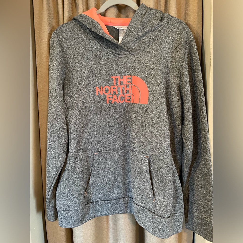 The North Face hoodie, Heather Gray, XL